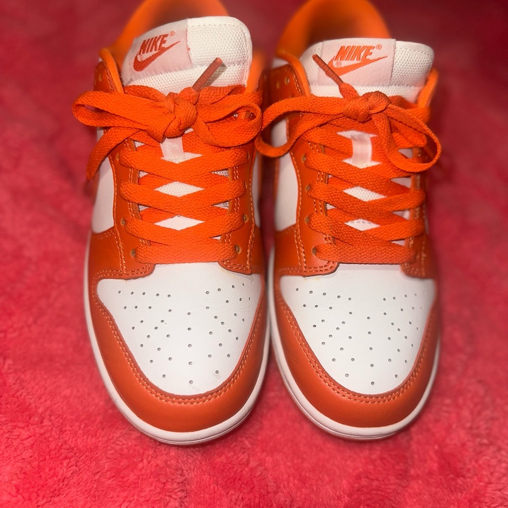 Nike Vibrant Orange and White Athletic Shoes - Picture 2 of 3